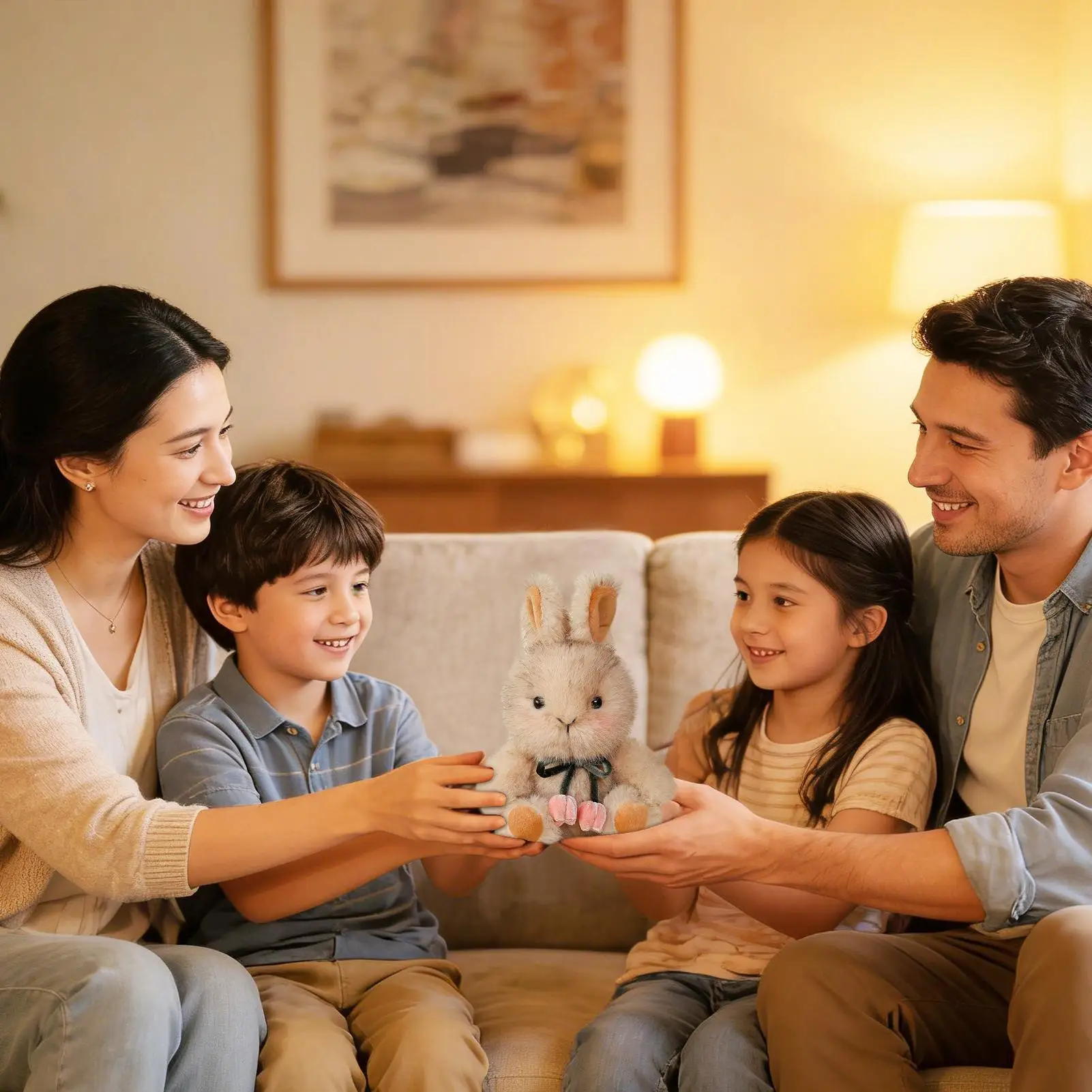 

Rabbit Plush 8inch Cute Soft Pastoral Doll Throw Pillows Realistic Rabbit Plush Toys Stuffed Animals For Christmas Birthday Home