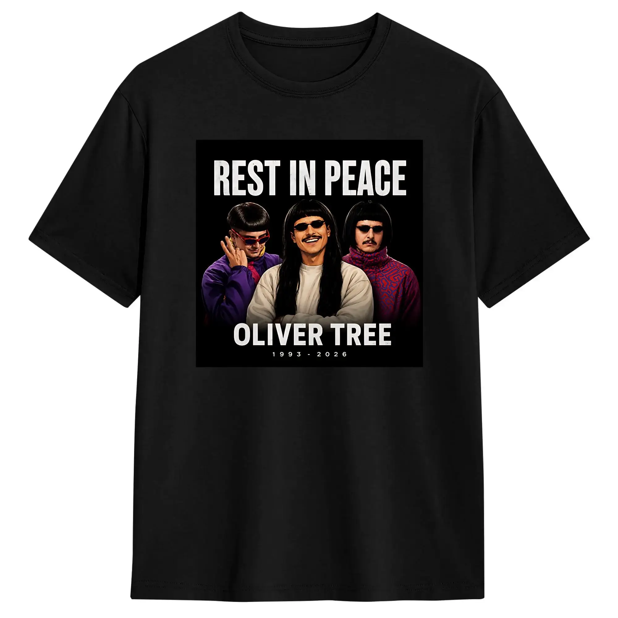 Rest In Peace Oliver Tree 1993-2026 T-Shirt  Popular T Shirts Short Sleeves Vintage Tshirt Beach 100 Cotton Oversized Tees
