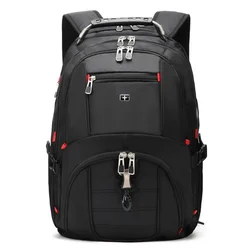 Men's Large Capacity Backpack Multifunctional Travel Backpack USB Port Waterproof Anti-Theft 17.3 Inch Laptop Backpack