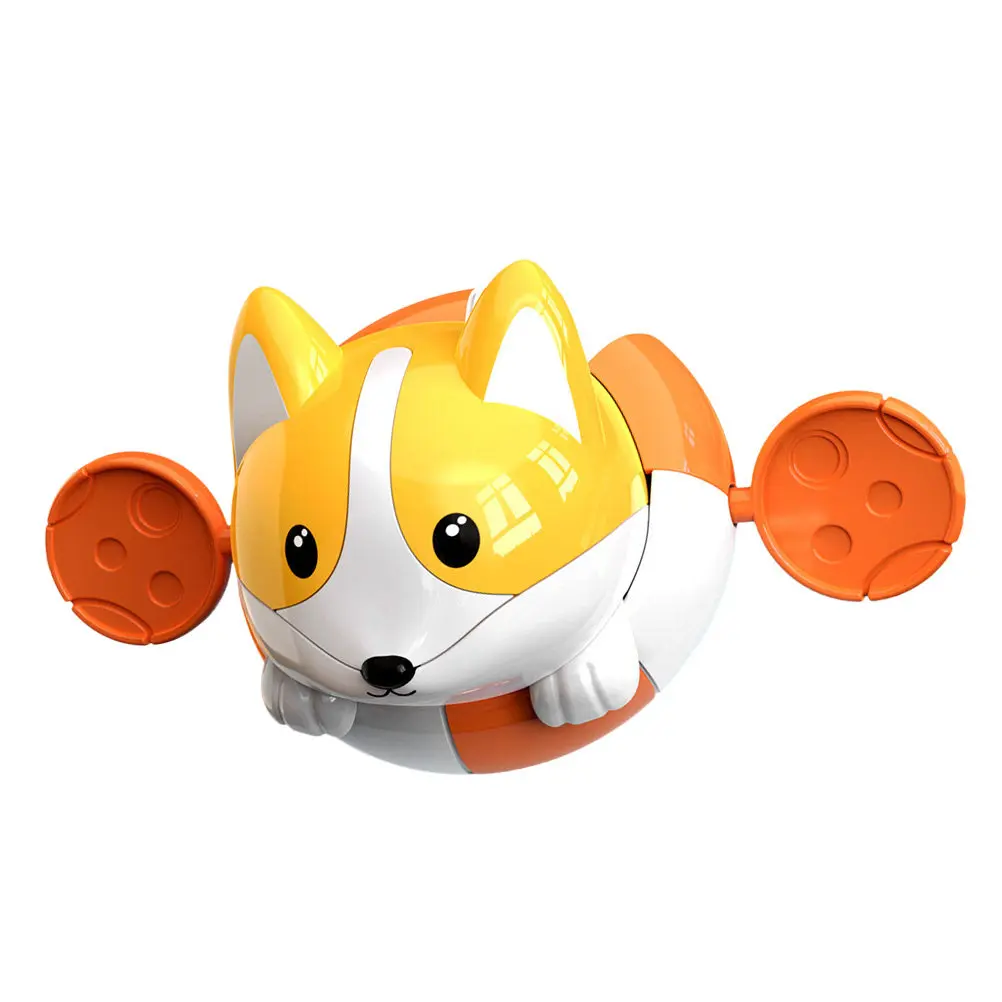 Lovely Corgi Dog Bath Plaything Infant Safe Lightweight Sturdy Smooth Edges for Bathtub Swimming Pool Shower Water Play