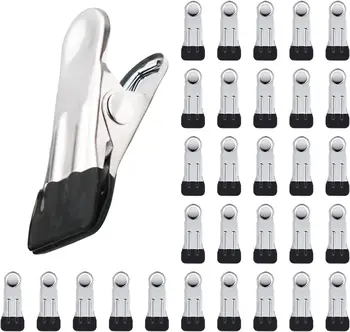 دبابيس ملابس شديدة التحمل لتعليق الملابس، مشابك قوية من الفولاذ المقاوم للصدأ للحرف اليدوية، منشفة الشاطئ، جورب المطبخ، فابري