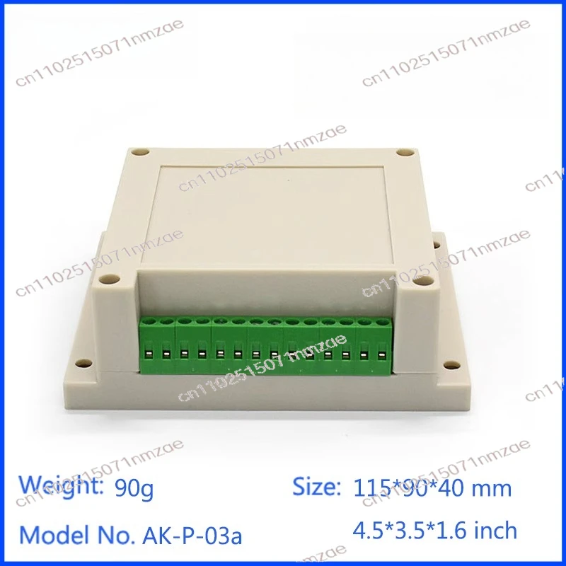115×90×40mm Guide Rail Control Plastic Enclosure, DIN Rail Mount Electrical Box for  Automation Control System Enclosure