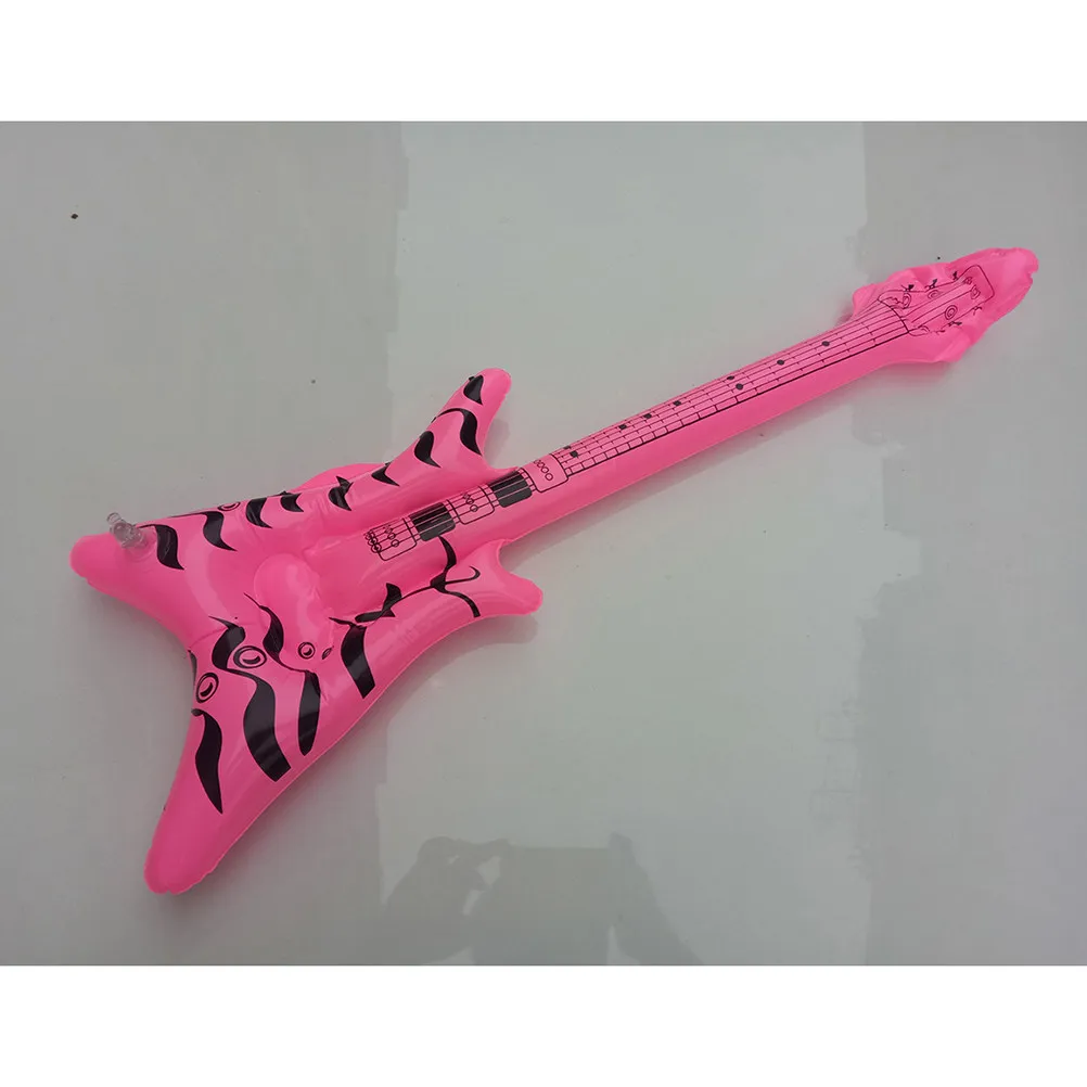 12 Stück aufblasbare E-Gitarren in leuchtenden Farben für Pool, Strand, Geburtstagsfeiern, schwimmende Partygeschenke, für Kinder, drinnen und draußen