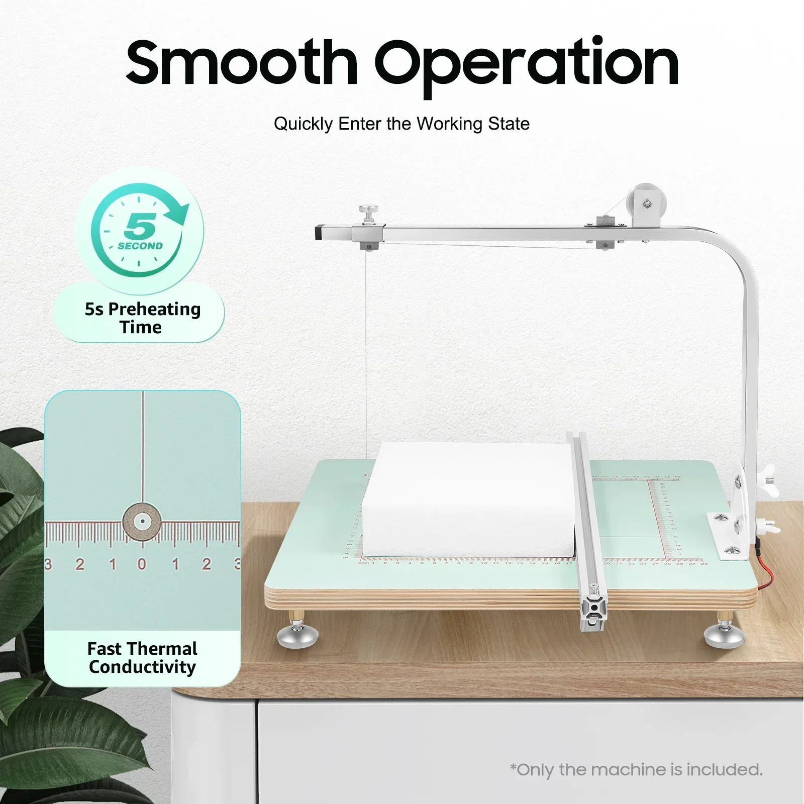 Portable Desktop Electric Hot Wire Foam Cutter Tool w/ Adjustable Temperature & Angle for DIY Craft Cutting, Styrofoam Modeling