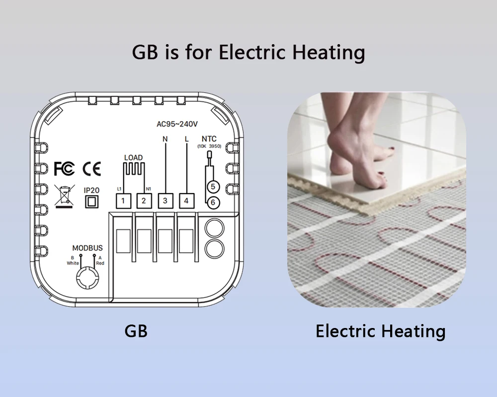Ewelink WiFi inteligentny termostat do ogrzewania gazowy podgrzewacz wody elektryczna podłoga inteligentny regulator temperatury w domu Alexa Google Home — zdjęcie produktu 3