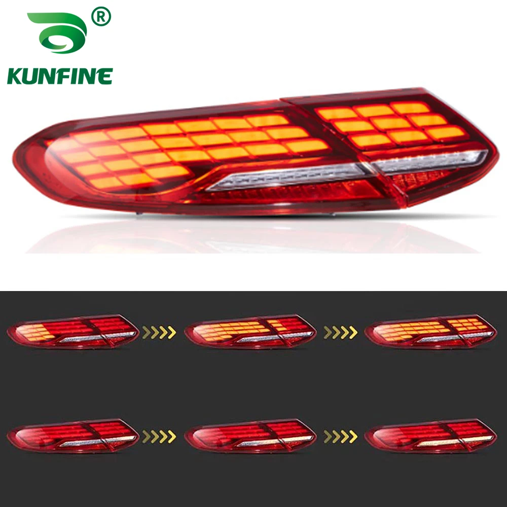 Pair Of Car Tail Light Assembly For Benz C-class W205 2015-2020 LED Brake Signal light Car led Tail light Tuning Parts