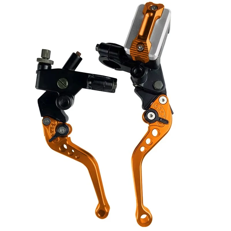 CNC Een Paar 7/8 "22mm Universele Motorfiets Hoofdremcilinder Hendel Kabel Koppeling Reservoir Voor Scooter Sport crossmotor