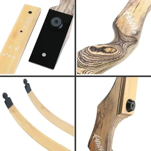 القوس المنحني مع القوس ، اكسسوارات الصيد ، طرف الخيزران الأساسي ، انقسام إزالة ، يد R و L ، رياضة في الهواء الطلق ، صيد ، 60 أعلى 8 مبيعات المهنية قوس السهم - No5