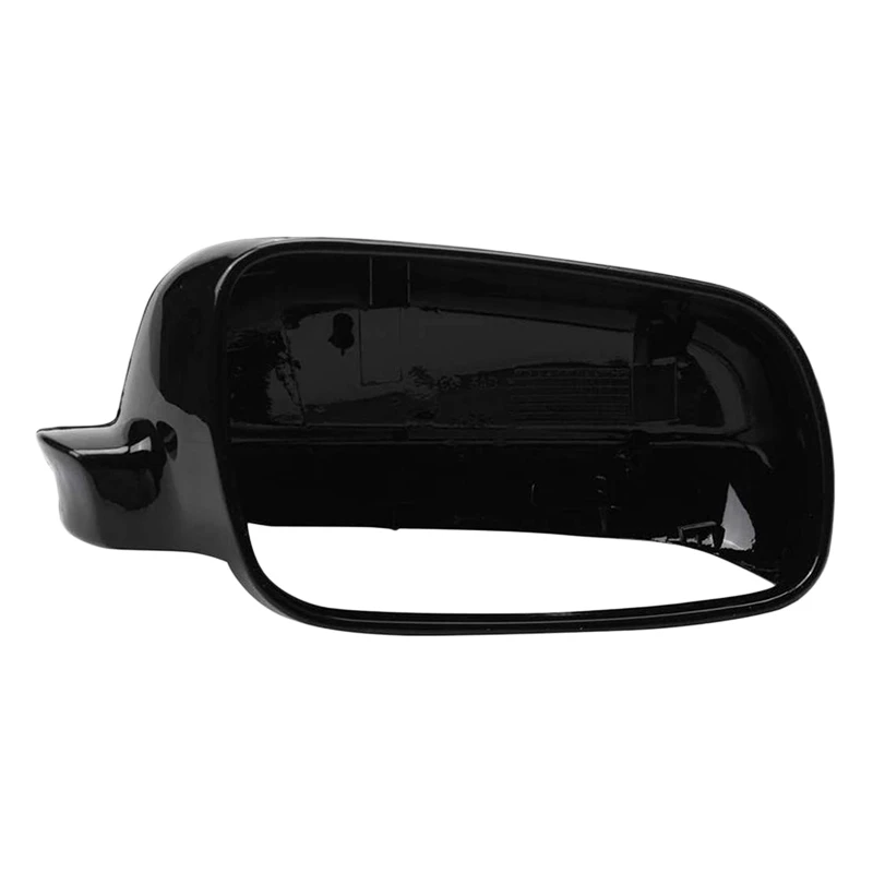 Right Passenger Side Rear View Mirror Cover Plastic Gloss Black For -Golf Jetta MK4 1999-2005 3B0857538B