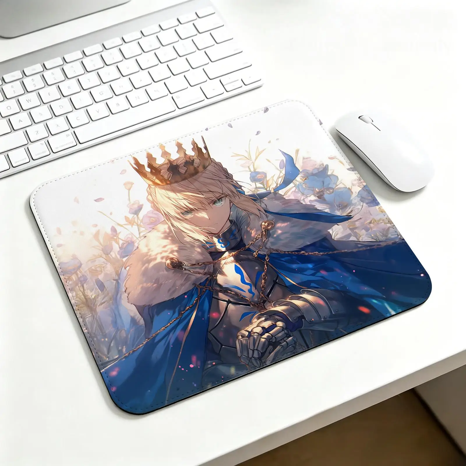 Mouse Pad Regular gaming mouse pad Office mouse pad Laptop desk mat Stitched edge S/M/L size mouse pad  FateZero Saber