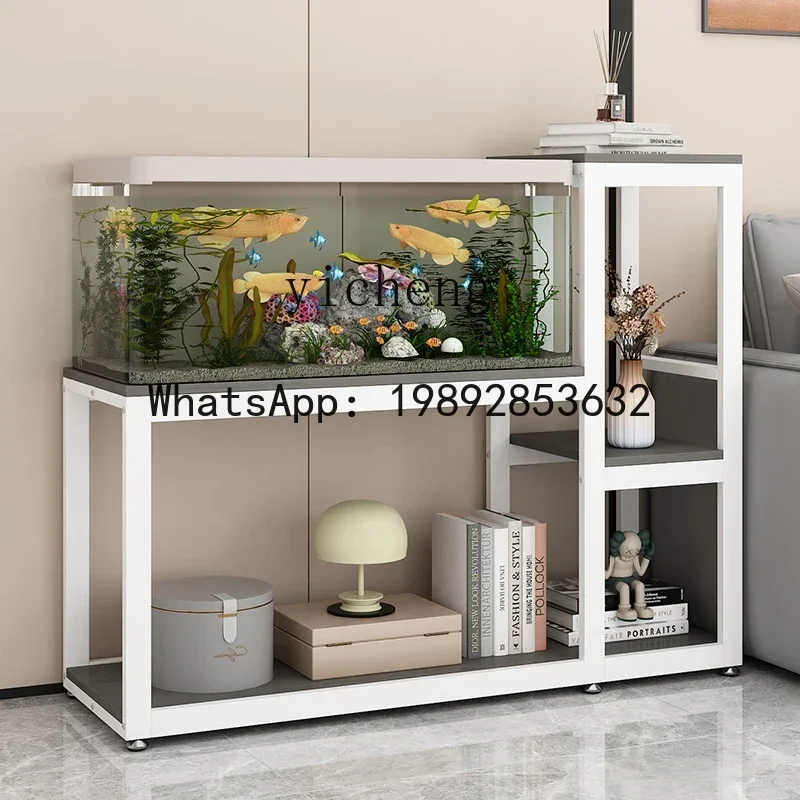 A3 Double-layer fish tank cabinet table fish tank base metal frame thickened super load-bearing