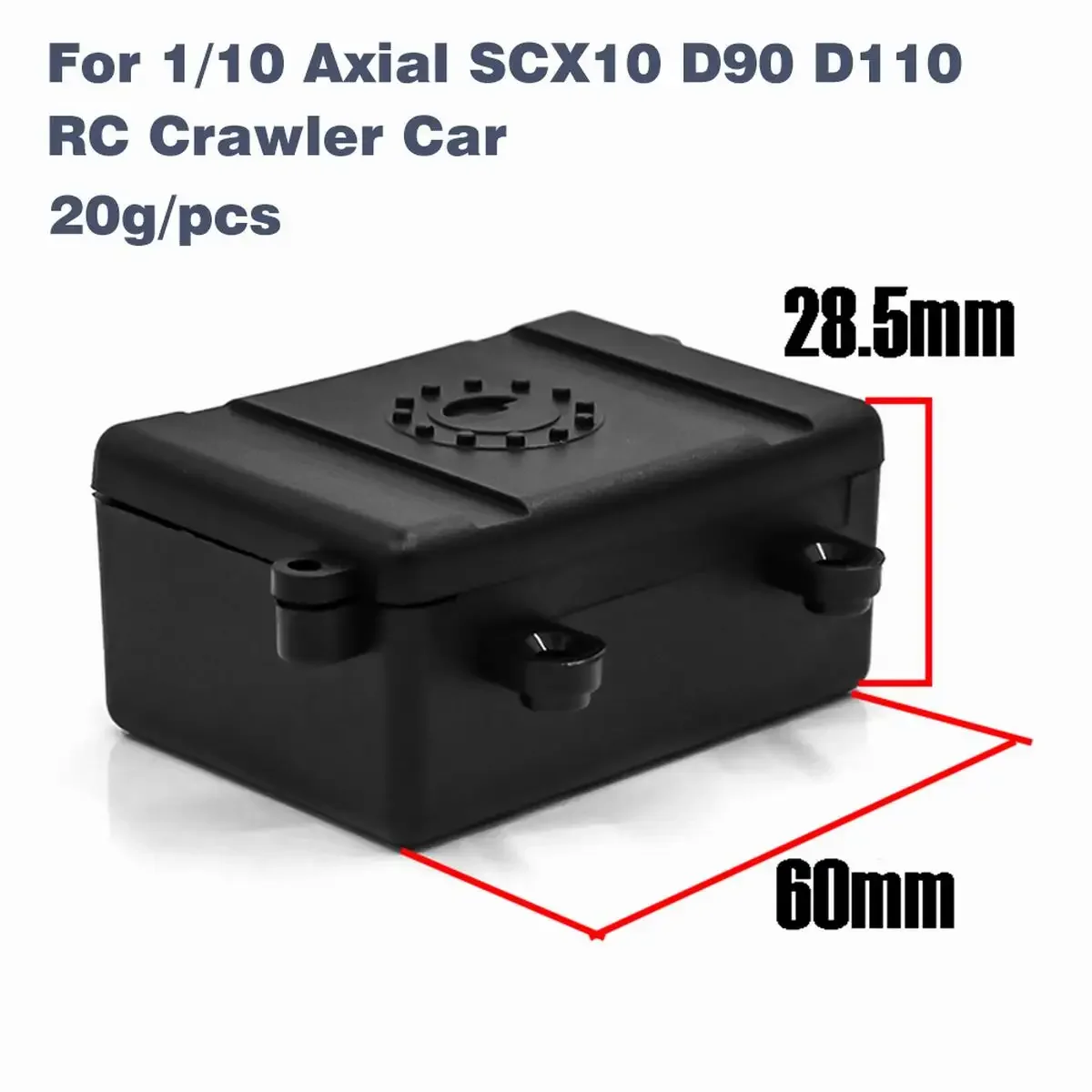 Receiver Box RC Car Radio Box Decoration Tool Plastic ESC For 1/10 RC Rock Crawler Car Axial SCX10 RC4WD D90 D110 D130