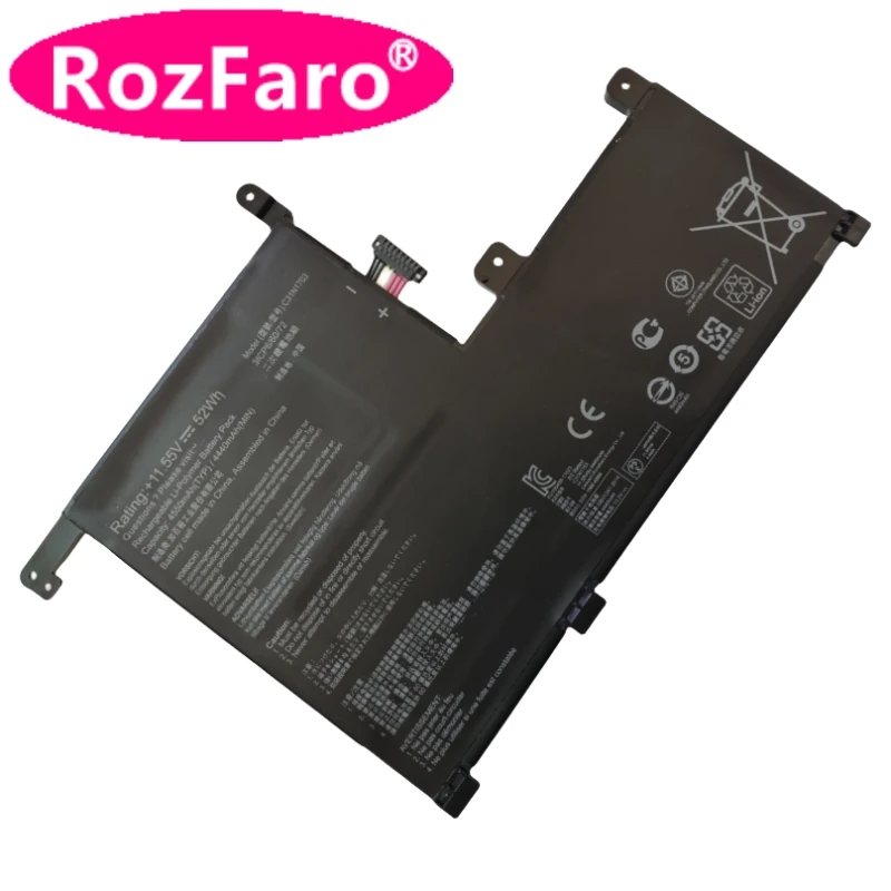 Rozfaro-ラップトップバッテリーc31n1703 0b200-02650100,aszenus book flip 3,q505ua,q525ua,ux561ua,ux561un,bo004t,bo021rb,bo018t,bo056t