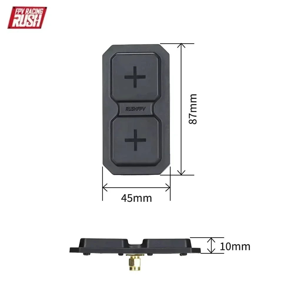 New Rush Rushfpv Rush FPV Range 5.8G Dual-Unit/Directional Flat Antenna RHCP SMA for RC FPV Drone Multi-Rotor DIY Parts view 5