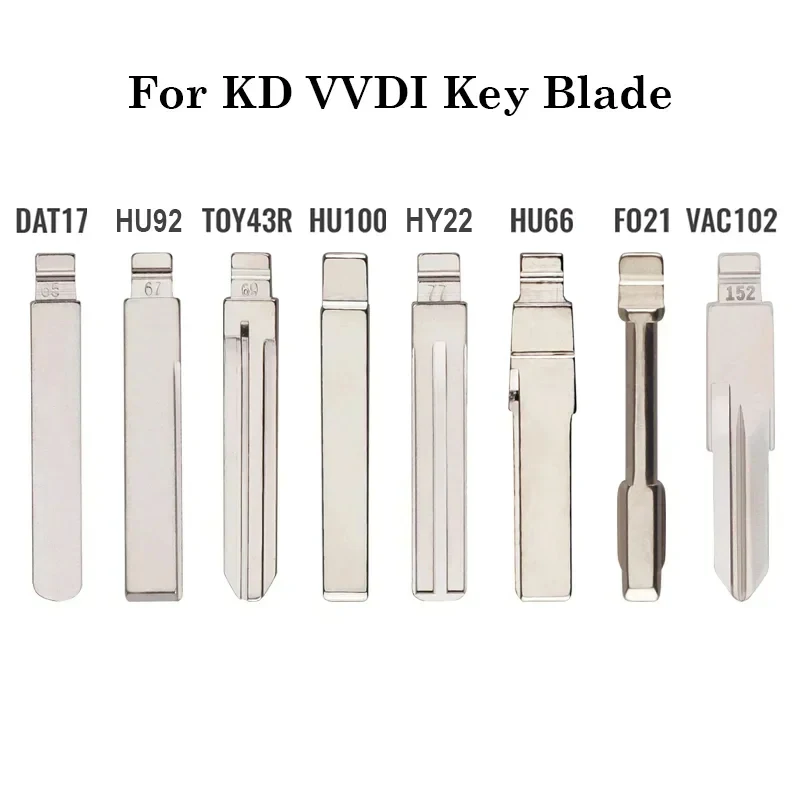 10 Pcs KeyDiy Xhorse VVDI JMD KD Replacement Metal Uncut Blade Universal For Subaru Toyota BMW VW Ford