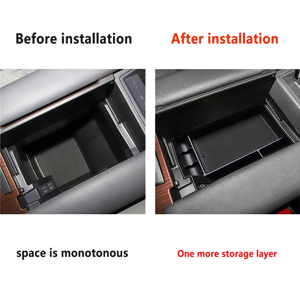 For Toyota Sienna XL40 2021-2023 2024 2025 Car Center Console Organizer Armrest Storage Box Tray Box Car Tidying Accessories - view 2