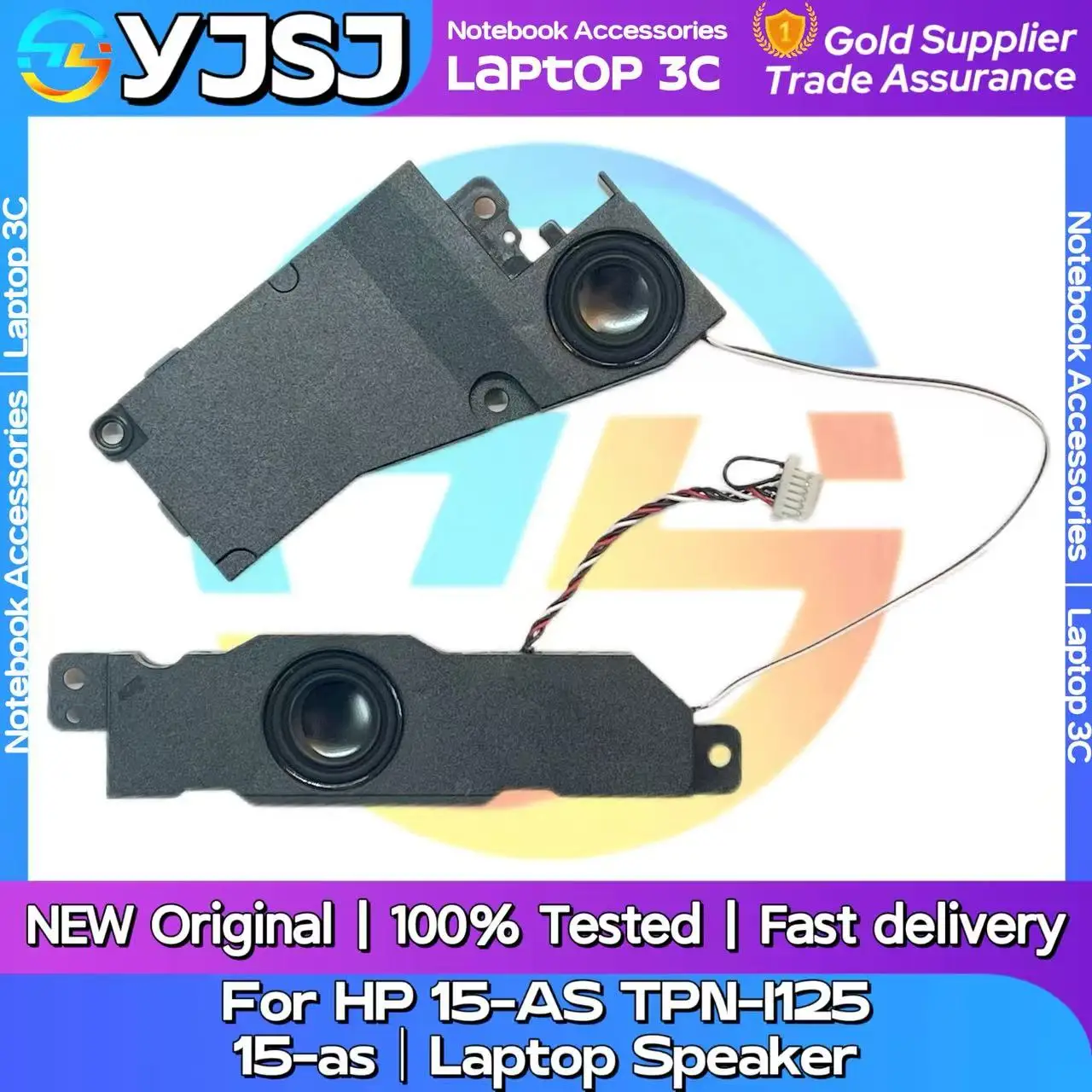 新しいオリジナルのラップトップノートブックオーディオスピーカー-hp-15-as-tpn-i125-15-as-用