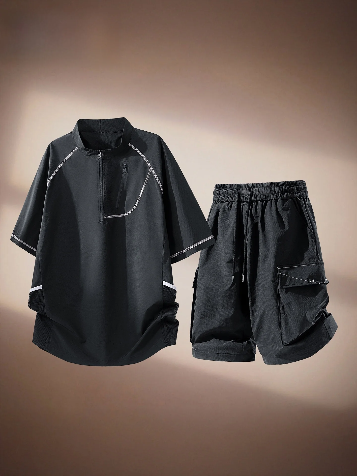 ensemble-de-sport-d'exterieur-a-sechage-rapide-pour-hommes-sensation-de-fraicheur-ensemble-decontracte-deux-pieces-pour-l'ete-t-shirt-a-manches-courtes-et-short-en-fibre-de-polyester