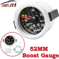 AD Universal 12V Turbo Boost Gauge 0-30 PSI Car Boost Meter PSI Pressure Turbo Gauge Meter with Sensor Gasoline Engine Car Meter