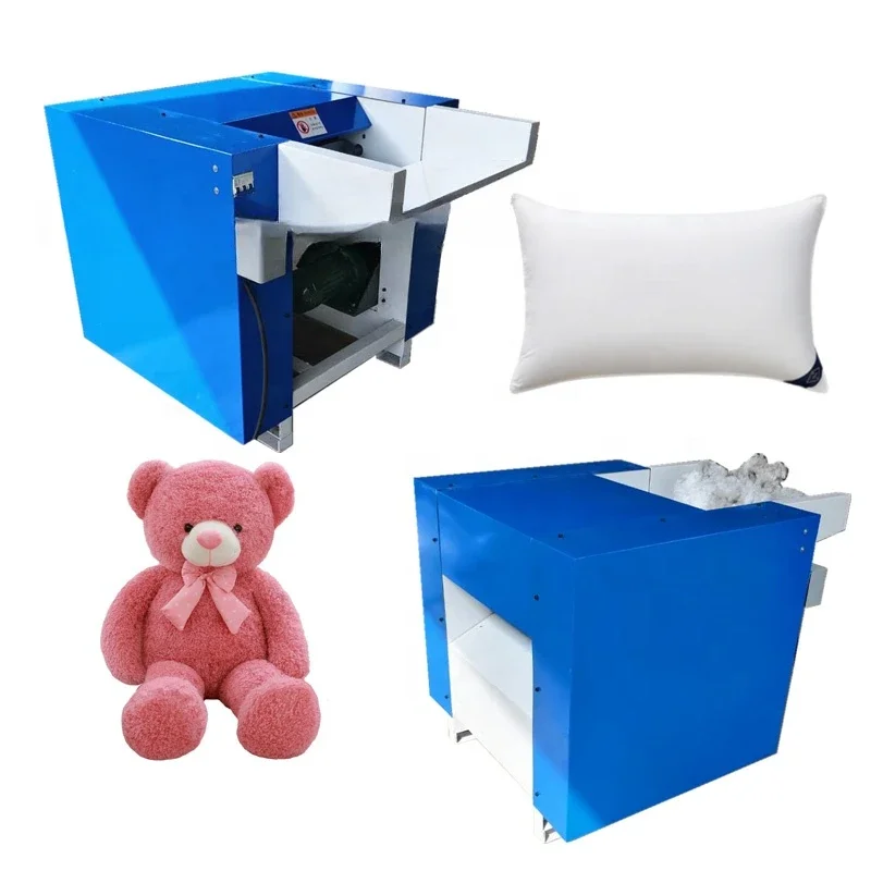 Electric 3D-15D polyester fiber cotton opening machine pillow sofa bolster cushion filling machine textile fiber opener machine