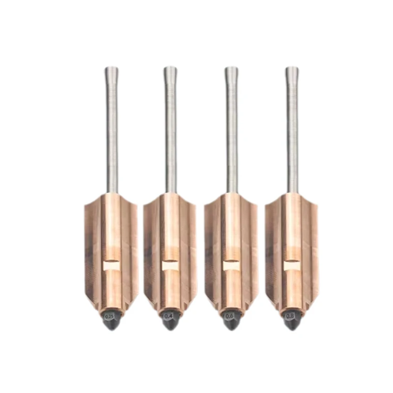 4pc Upgraded for AD5X Bimetallic Hardened Steel Nozzles 0.25/0.4/0.6/0.8mm 3D Printer Parts Detachable Nozzle