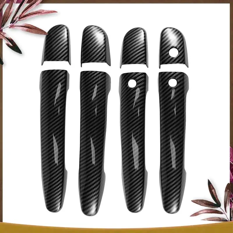 

AB59-Sport Carbon Fiber Style Door Handle Cover Trim For Mazda 2 3 6 CX-3 CX-5 CX-9 (With Keyless Holes)