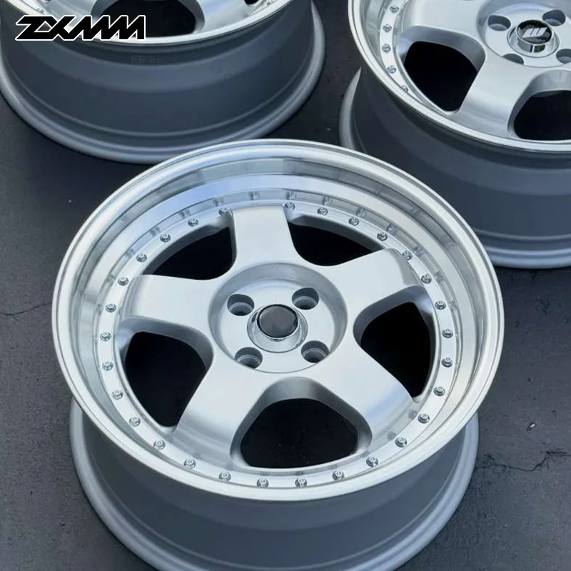 ZXMM 2-pcs Silver Aluminum Alloy Wheels 19 20 21 22 24 26 Inch Wheels  5x114.3 5x112 5x130 Car Wheel Rays Shape