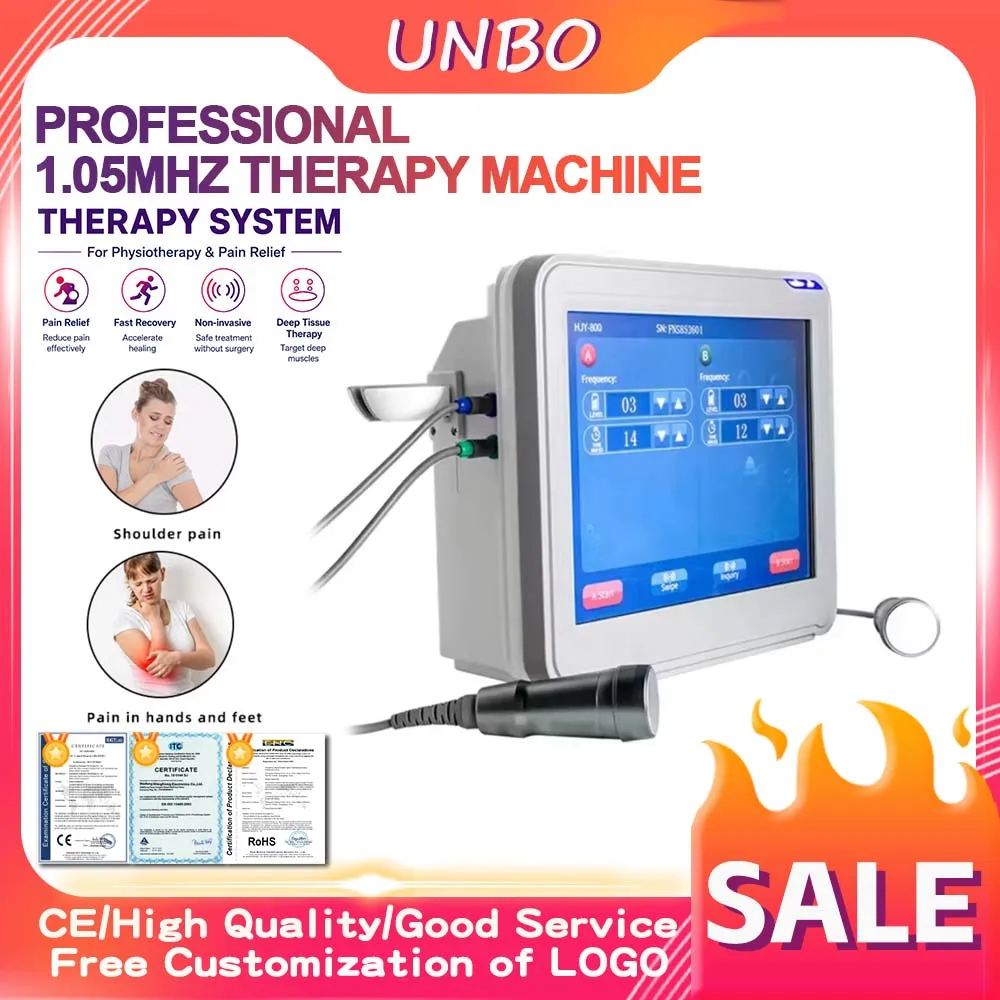 1.05MHZ Ultrasound Therapy Machine Physiotherapy Dual Frequency Body Muscle Pain Relief Rehabilitation Home Clinic Device Care