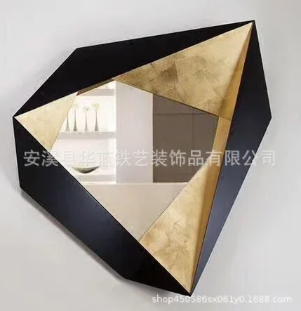 Luxury Irregular Decorative Mirrors Bedroom Wall Golden Decorative Mirrors Girls Aesthetic Espejos Cuerpo Entero Rooms Decorate