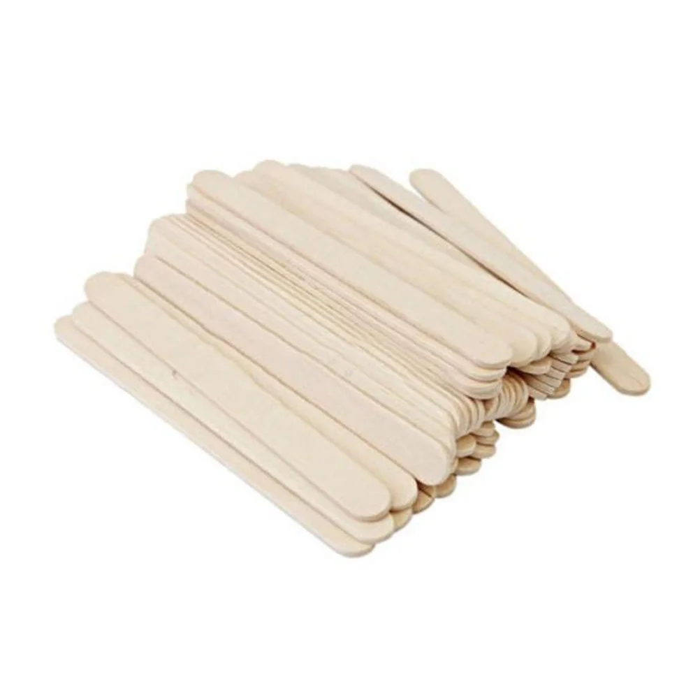 

400 pcs Wood Craft Natural Diy Ice Cream Sticks For Kids Classroom Art Projects Smooth Non-Waxed Popsicle Sticks Wooden Craft