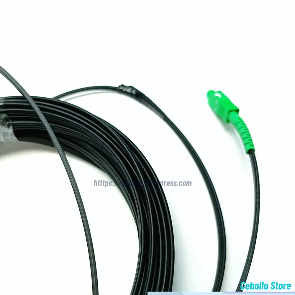 Fiber Optic Wire To APC SC Optical Single-Mode 1-Core Outdoor Extension Cable Simplex Patch Cord 10M/20M/30M/40M/50M