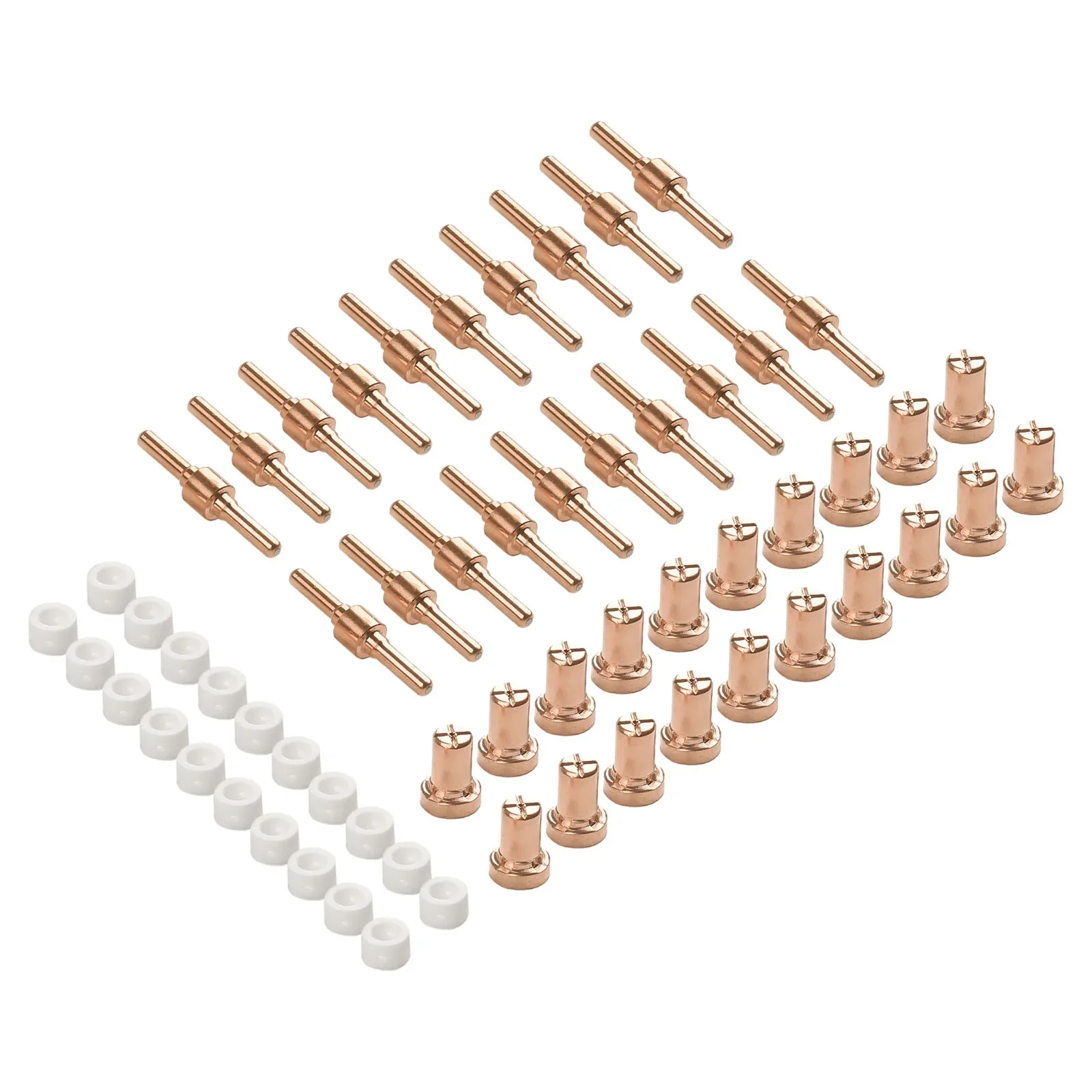 Plasma LG-40 PT-31 Torch 60 Pcs Copper Tips Mechanical Strength PT-31 Welding Accessories For LG-40 PT-31 Torch