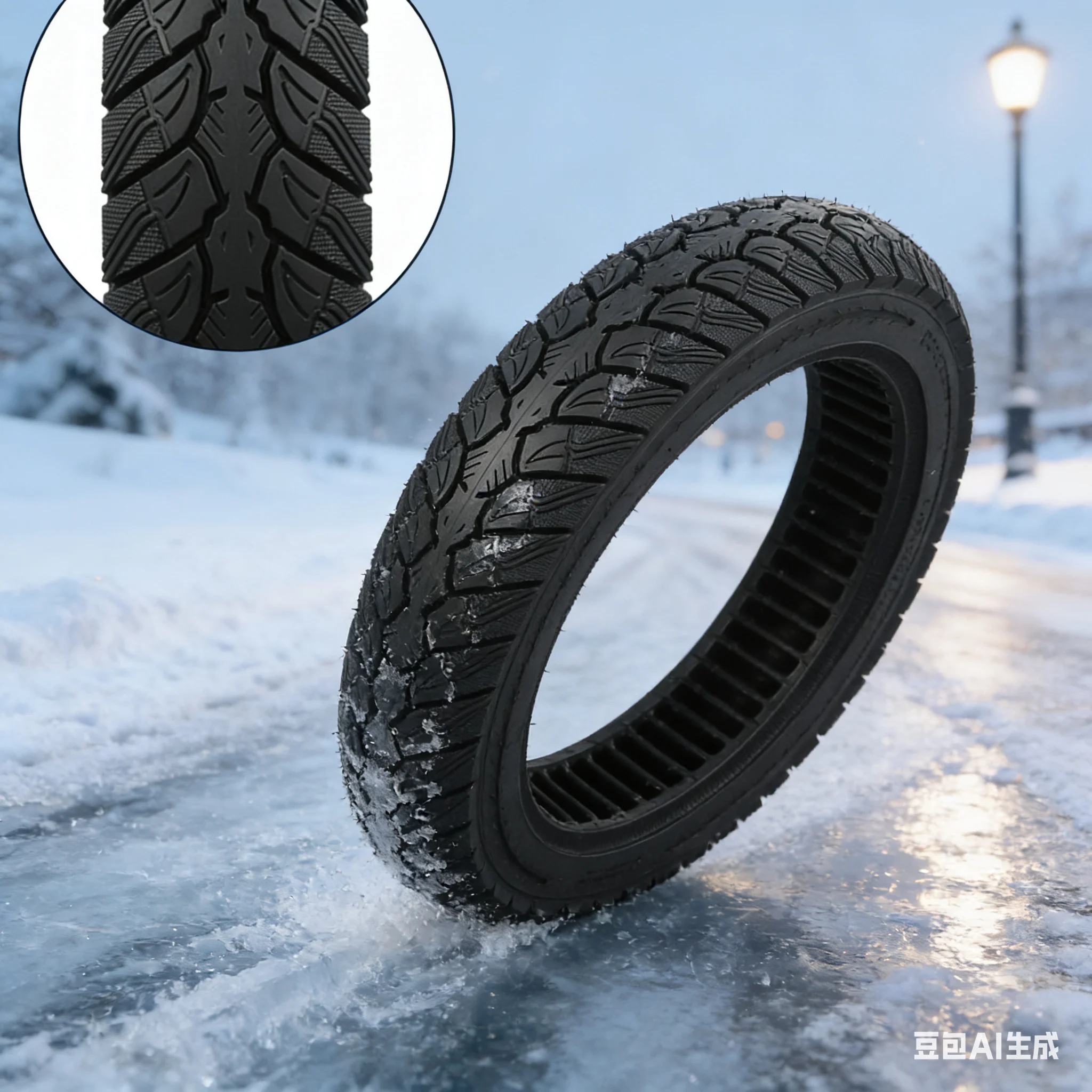 

New 14x3.0/3.0-10 Solid Tire For Electric Vehicles Electric Scooter Non-pneumatic Tubeless Tires Anti-Shock Wear-Resistant Tire
