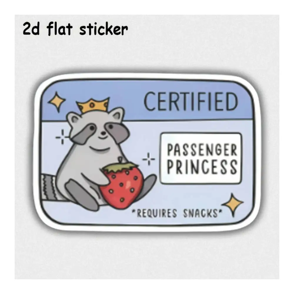 Passenger Princess Waterproof Decal For Laptops, Cars, Motorcycles, Water Bottles & Smooth Surfaces