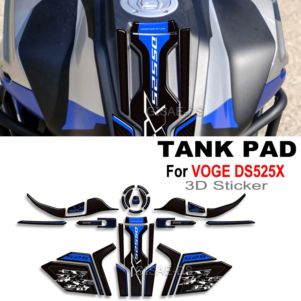 

Motorcycle Accessories Tank Pad 2024 3D Epoxy Resin Sticker Protection Kit For VOGE 525 DSX DS525X DS525 X DS 525X 2025