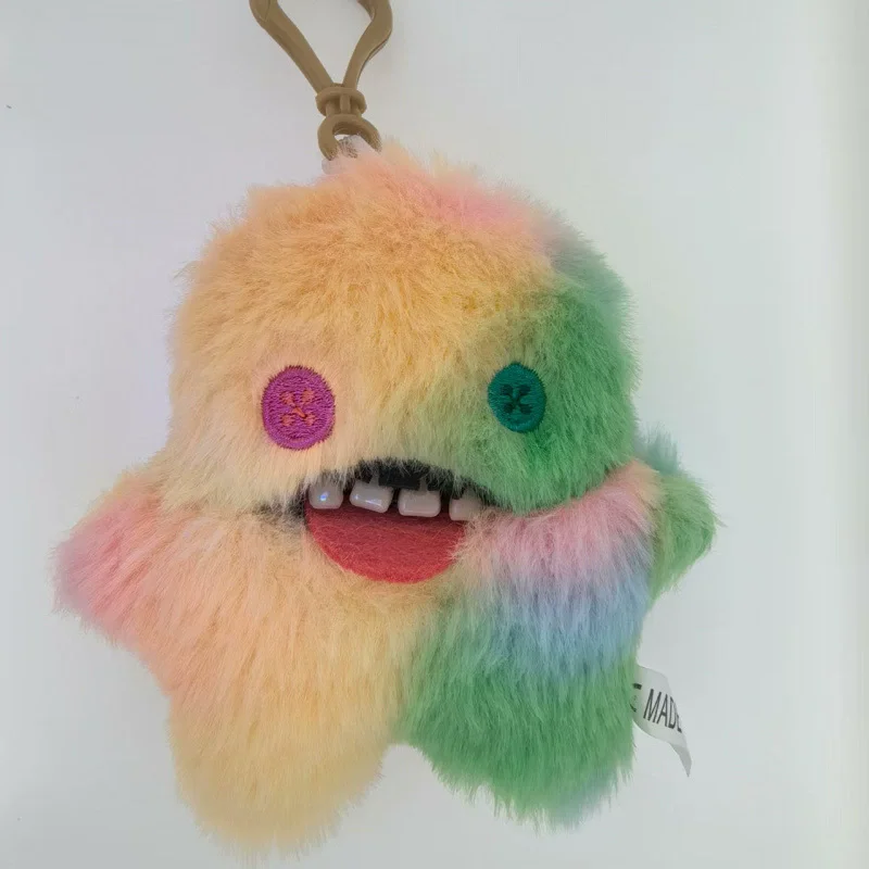 Fuggler وحوش قبيحة الأصلي الأسنان ألعاب من القطيفة الفجوة الأسنان سبونجبوب العينين ليوبارد طباعة أفخم المفاتيح قلادة الهدايا الساخنة