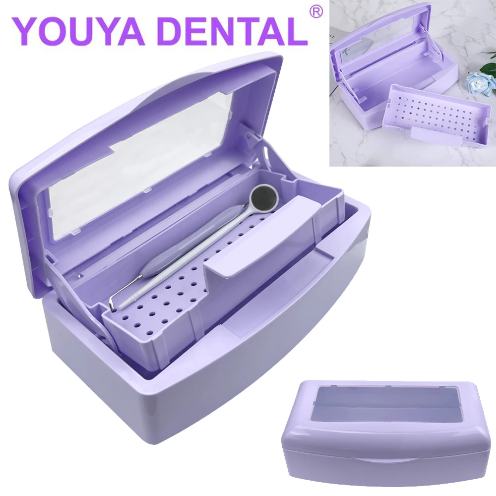 Dental Sterilizer Tray Disinfection Box Sterilizing Clean Nail Art Manicure Implement Sanitize Tool Dentist Equipment Cleaner