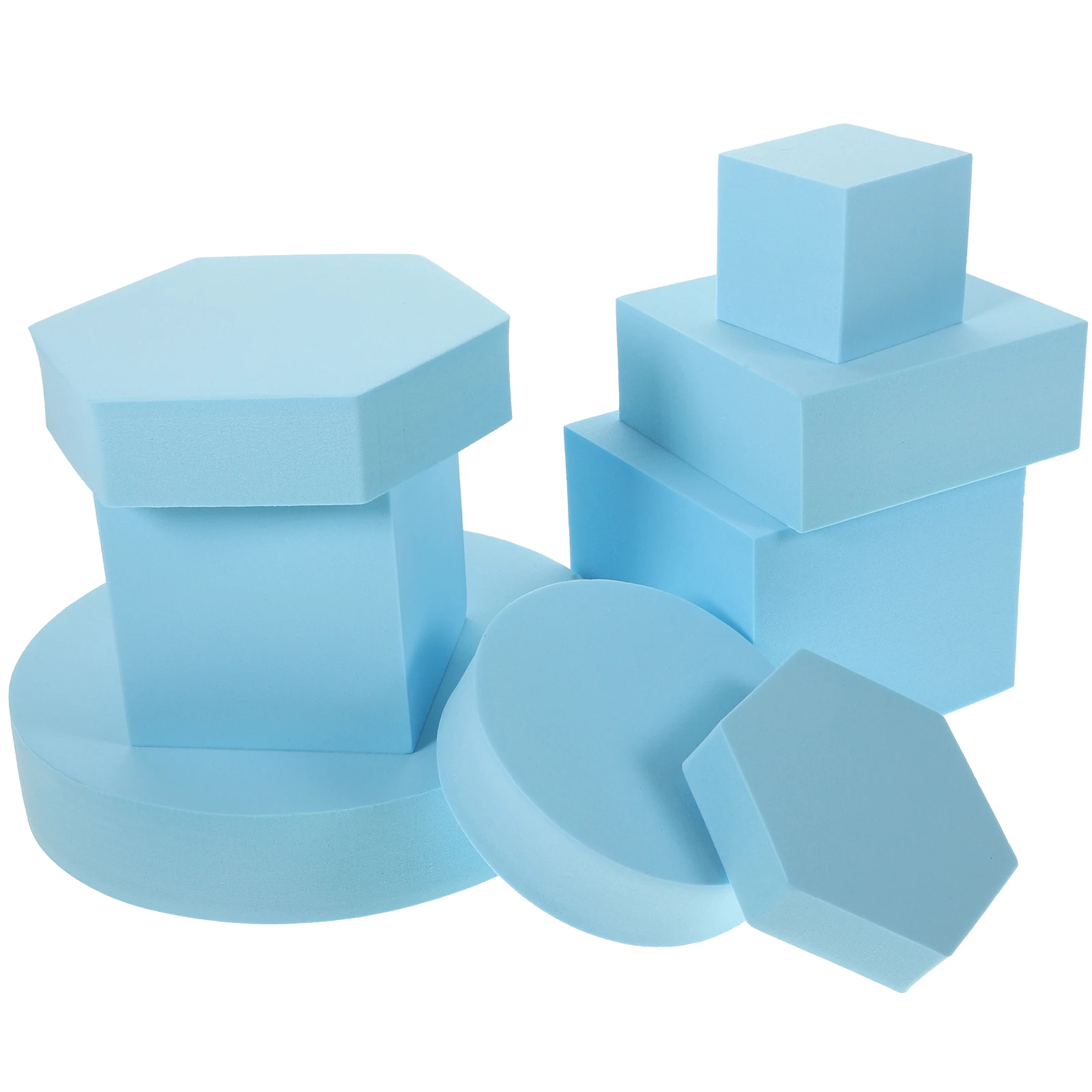 

8pcs Ornament Set Cubes Blocks for Jewelry Photo Props Decorative Foam Photo Props For Cosmetics Geometry Cube