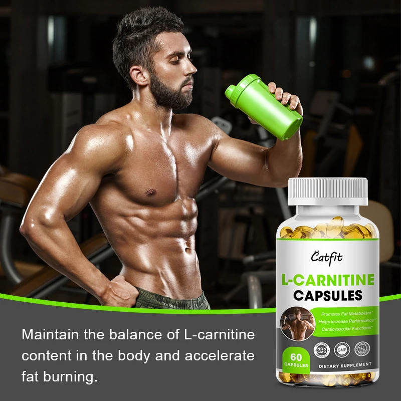 Catfit L-carnitine Capsule Fat burning Helper fat burning Muscle gain&Accelerate metabolism Muscle gain exercise for Gym