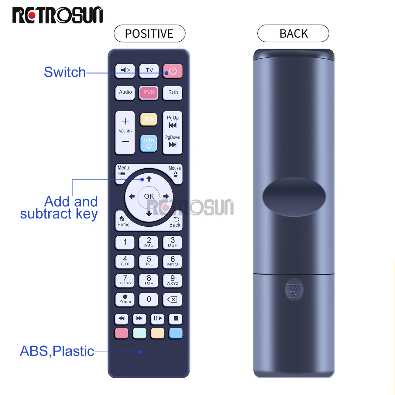 Telecomando per Maxytec Infinity PRO 8K ricevitore IPTV PVR Android 7.1 5G Wif Stream Xtream