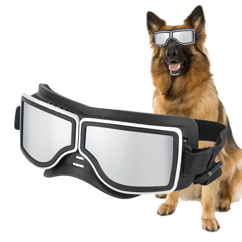 

Goggles For Dogs Snowproof Glasses For Pet Anti-Fog Dog Goggles Sunglasses With UV Protection For Outdoor Riding And Driving