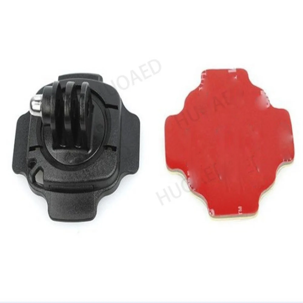 360 Motorcycle Helmet Rotary Adhesive Base Mounts for GoPro Hero 12 11 10 9 8 7 6 Session SJ4000 Xiaomi Yi 4K Eken Action Camera