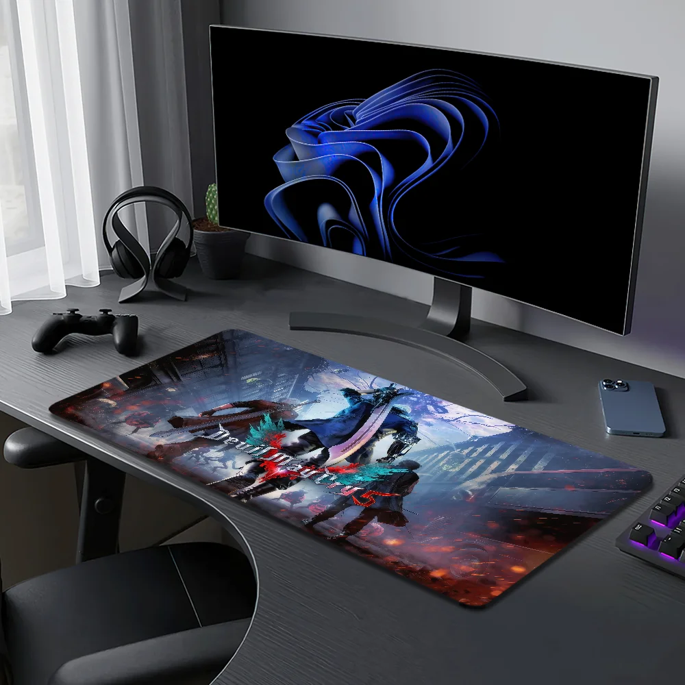 

Коврик для мыши Game D-Devil Mays Cry 5, большой настольный коврик для клавиатуры, эргономичный офисный резиновый игровой ПК, нескользящий, с защитой от потерь, для дома, на заказ, лучший Pr