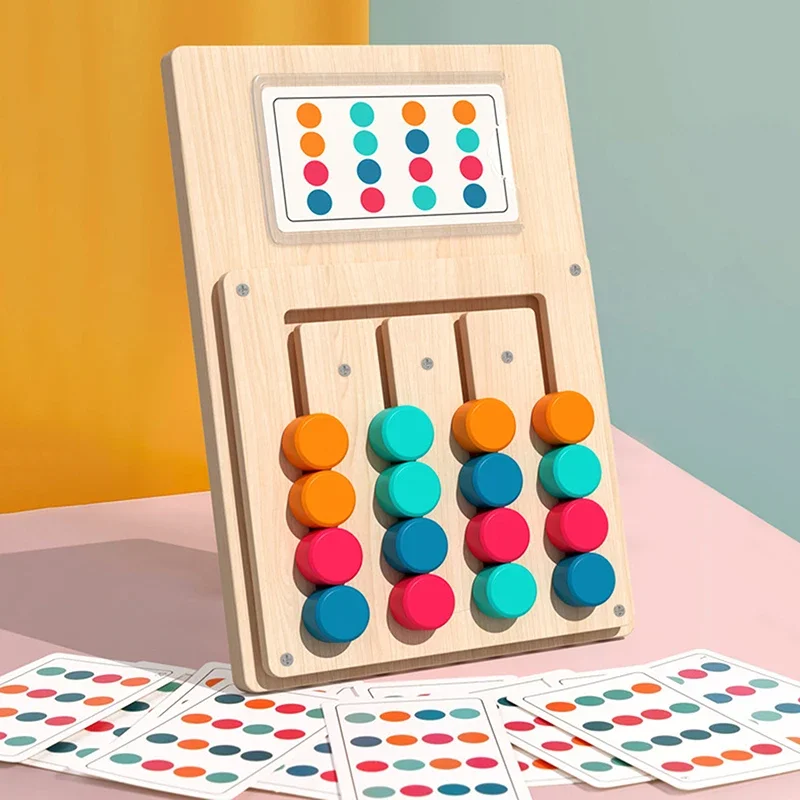 Jouets de puzzle de couleurs assorties, jeu de casse-tête Montessori pour enfants âgés de 3, 4, 5, 6, 7 ans, jouets de voyage sur route pour garçons et filles