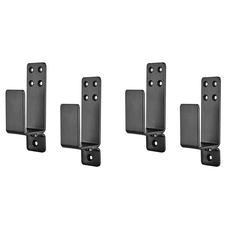 ABWZ-Door Barricade Brackets,4 Pack Drop Open Bar Holder For Home Security, 2X4 Bar Brackets Prevent Unauthorized Entry