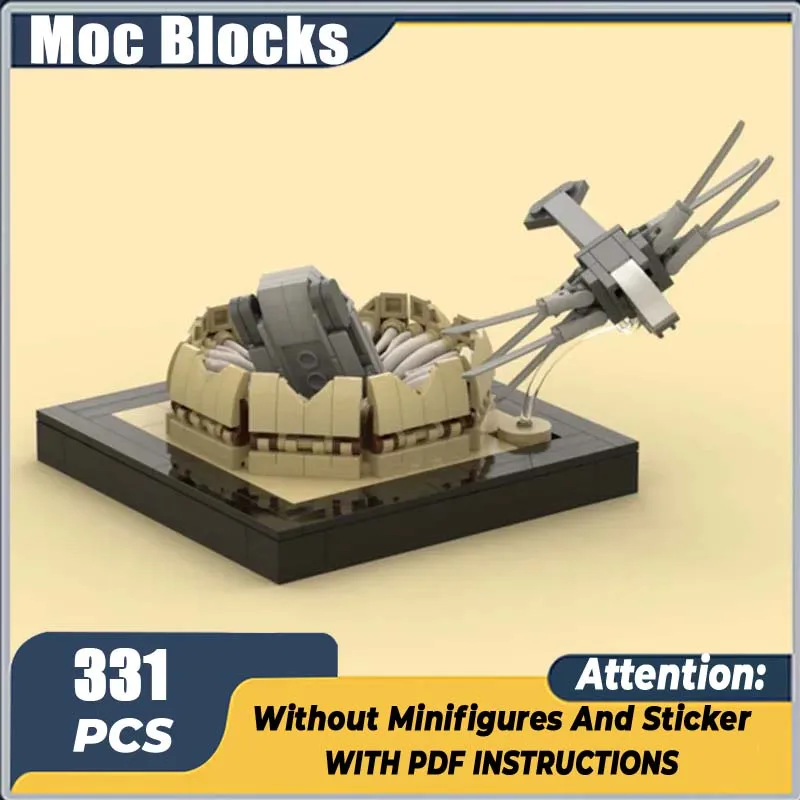 

Звездная модель фильма Moc, строительные кирпичи, дюн, песчаный червь, атака, диорама, технология, модульные блоки, подарок, рождественские игрушки, наборы «сделай сам», сборка