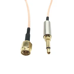 SMA to 3.5MM radio headphone test cable SMA male to mono 3.5MM male audio cable