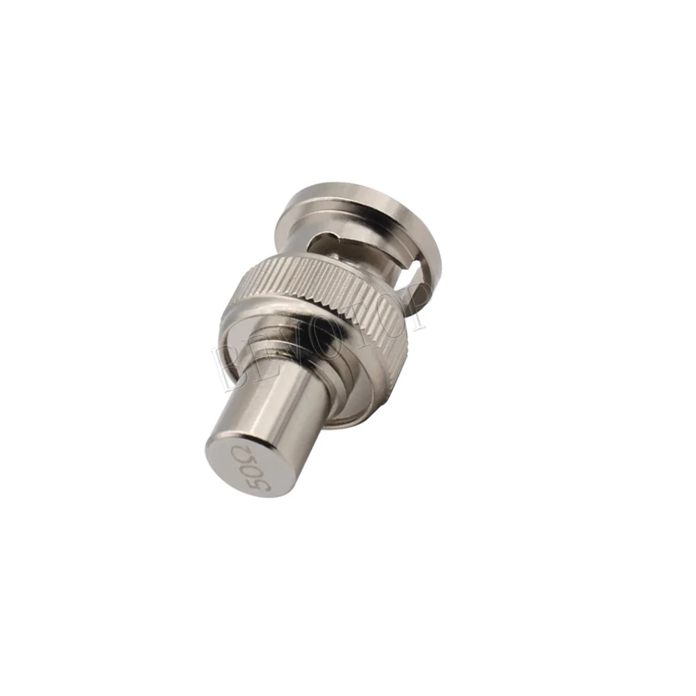 10PCS/lot 50Ohm/75Ohm BNC Male Plug Termination Dummy Load 50/75 Ohm BNC Male Terminator RF BNC Connector for CCTV