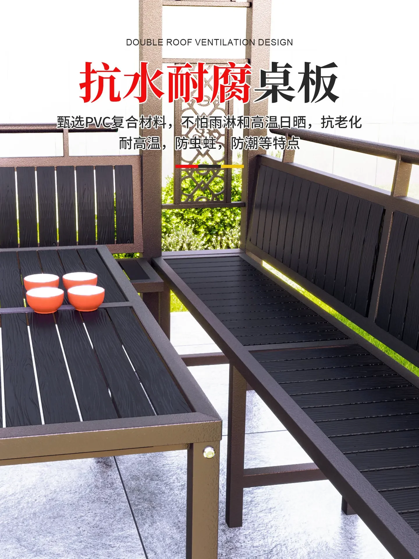 Outdoor gazebo courtyard villa assembly modern terrace outdoor mobile house wrought iron garden cool leisure pavilion
