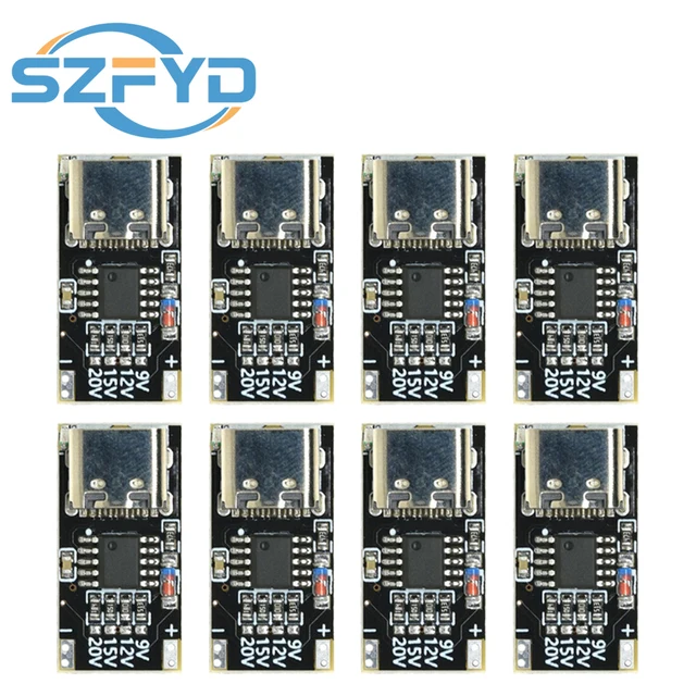 1-20 sztuk PD/QC/AFC typu C płytka wabikowa moduł USB Boost PPS/QC4 FCP AFC typu C wyzwalacz wykrywacz zbierania danych moc szybkie ładowanie